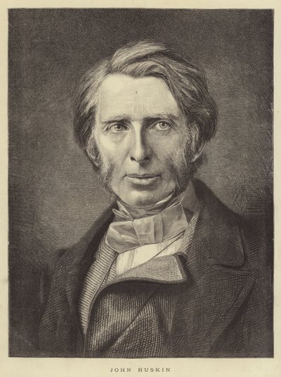 John Ruskin (incisione) da English School