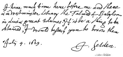 John Selden da English School