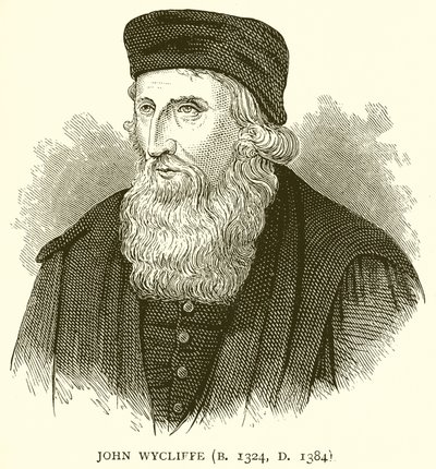 John Wycliffe (n. 1324, m. 1384) da English School