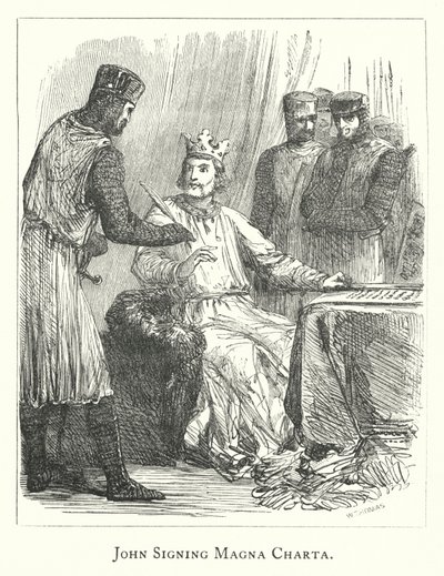 Giovanni firma la Magna Carta da English School