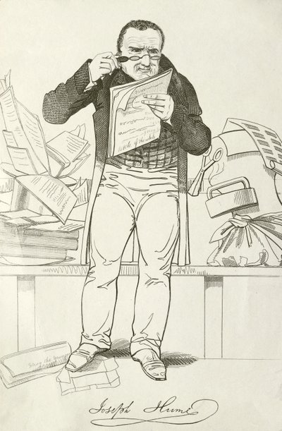 Joseph Hume, medico scozzese, politico e deputato radicale da English School