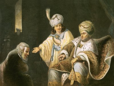 Giuseppe porta suo padre Giacobbe a incontrare il Faraone da English School