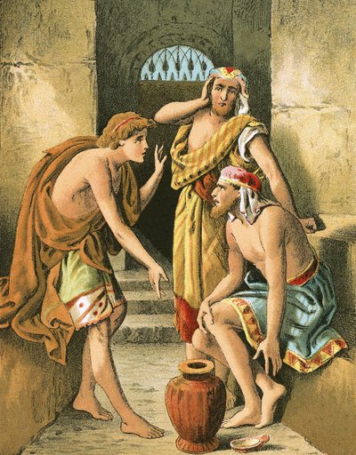 Giuseppe interpreta i sogni del capo coppiere e del capo panettiere da English School