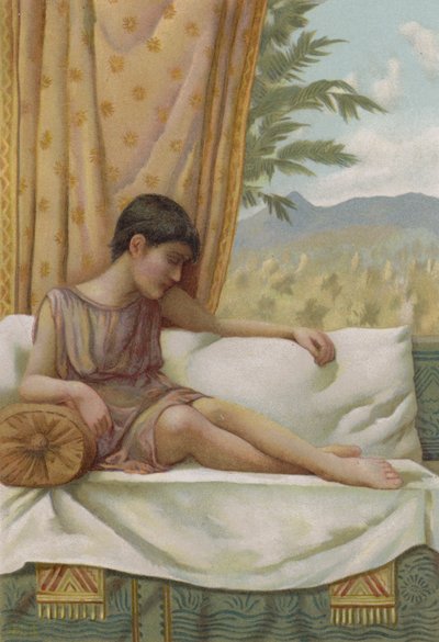 Il sogno di Giuseppe (cromolitografia) da English School