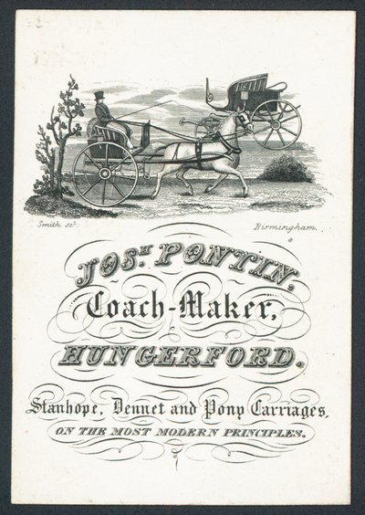 Josiah Pontin, costruttore di carrozze da English School