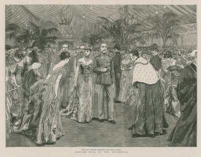 Ballo del Giubileo al Guildhall, Londra; Il Lord Sindaco riceve la Famiglia Reale da English School