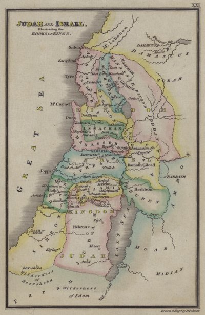 Giuda e Israele, illustrando i Libri dei Re da English School