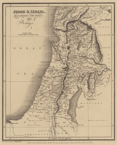 Giuda e Israele, illustrazione dei libri dei Re (incisione) da English School