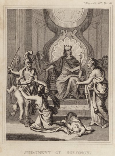 Il giudizio di Salomone da English School