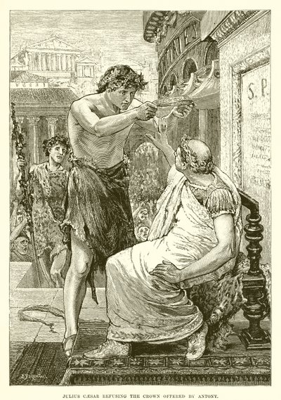 Giulio Cesare rifiuta la corona offerta da Antonio da English School
