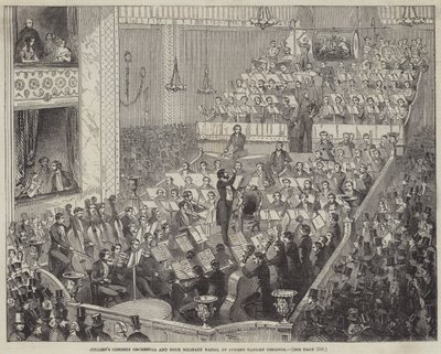 Orchestra da Concerto di Jullien e Quattro Bande Militari, al Teatro di Covent Garden da English School
