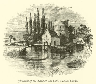 Incrocio del Tamigi, il Coln e il Canale da English School