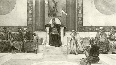 Giustiniano e il suo Consiglio (incisione) da English School