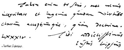 Justus Lipsius da English School