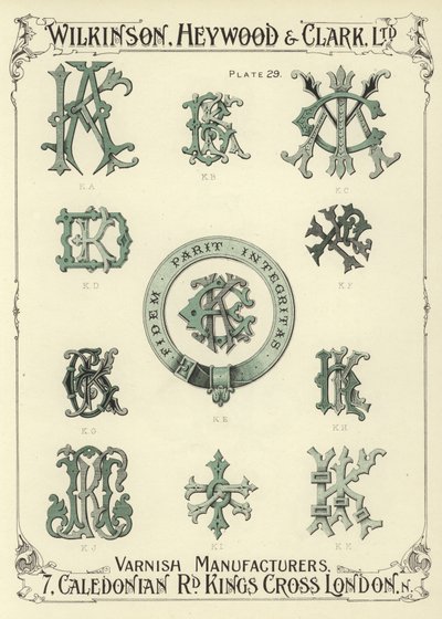 KA, KB, KC, KD, KE, KF, KG, KH, KJ, KI, KK da English School