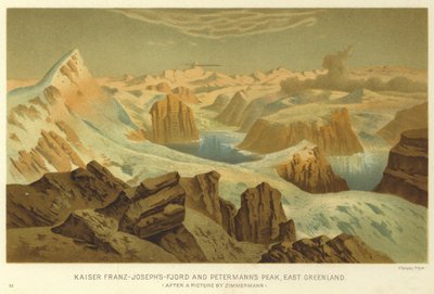 Fiordo di Kaiser Franz-Josephs e Picco di Petermann, Groenlandia orientale da English School