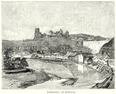 Kamenets, in Podolia (incisione) da English School