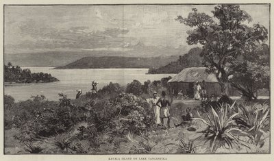 Isola di Kavala sul Lago Tanganica (incisione) da English School