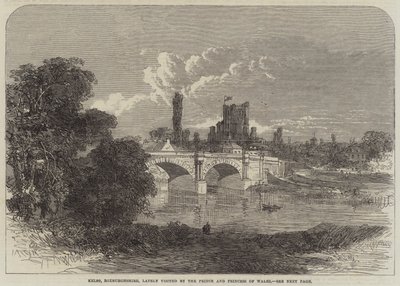 Kelso, Roxburghshire, recentemente visitata dal Principe e dalla Principessa del Galles da English School