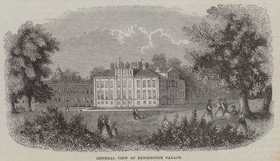 Palazzo di Kensington, Londra (incisione) da English School