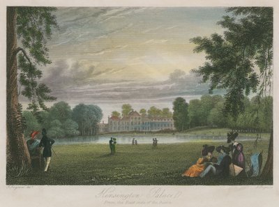 Palazzo di Kensington, Londra, dal lato est del bacino da English School