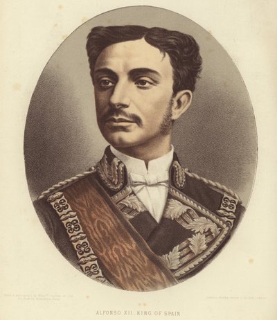 Re Alfonso XII di Spagna da English School