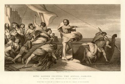 Re Alfredo incita gli Anglosassoni da English School