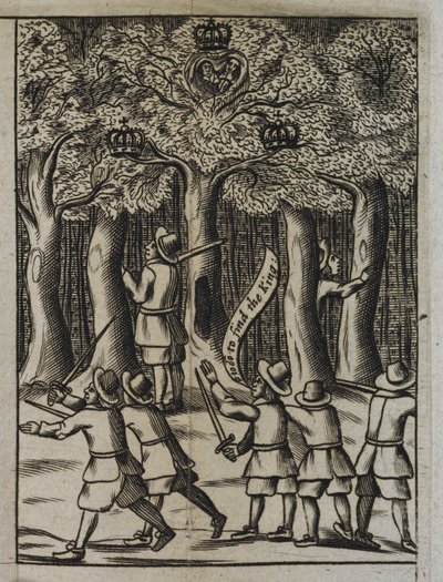 Re Carlo II nascosto nei boschi di Boscobel, da 