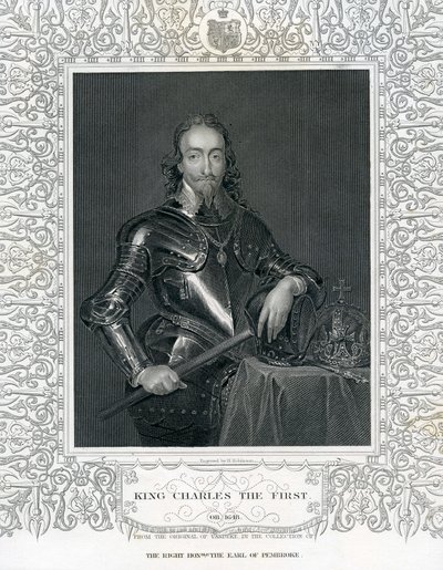 Re Carlo I, inciso da H. Robinson dopo Van Dyck, XIX secolo da English School