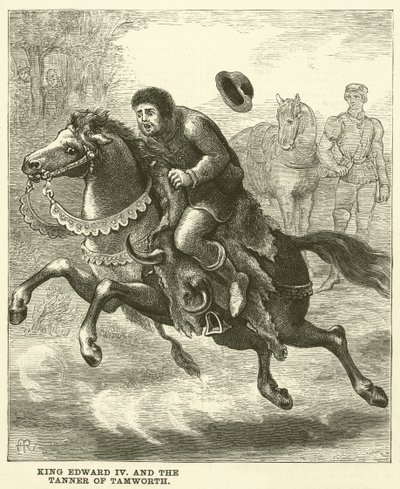 Re Edoardo IV e il conciatore di Tamworth (incisione) da English School