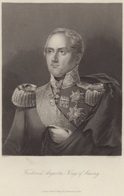Re Federico Augusto I di Sassonia da English School