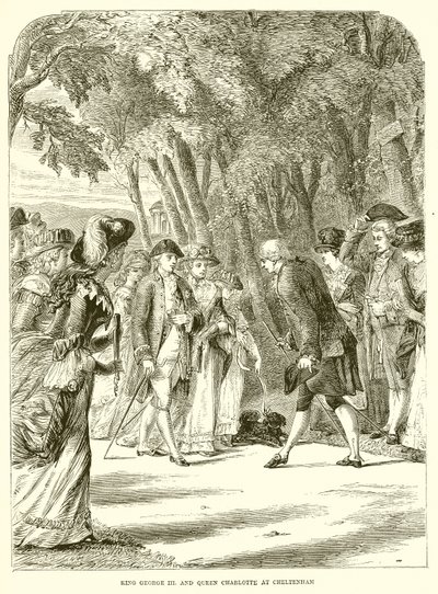 Re Giorgio III e Regina Carlotta a Cheltenham da English School