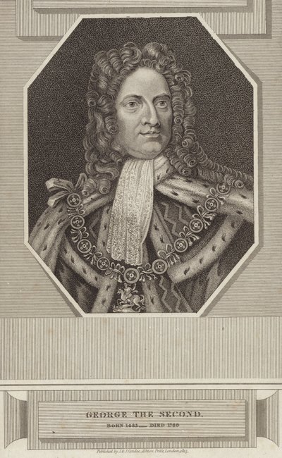 Re Giorgio II di Gran Bretagna e Irlanda da English School