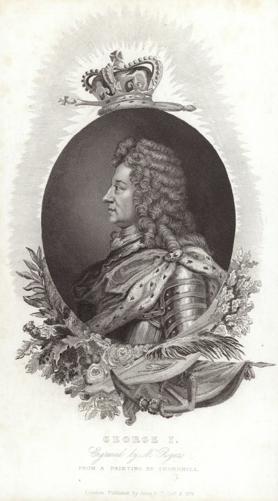 Re Giorgio I di Gran Bretagna e Irlanda da English School