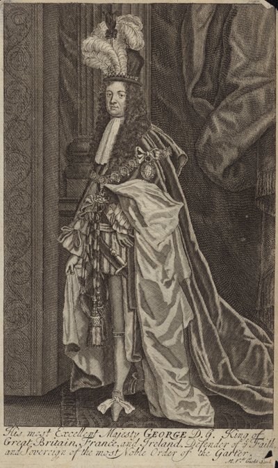 Re Giorgio I di Gran Bretagna e Irlanda da English School