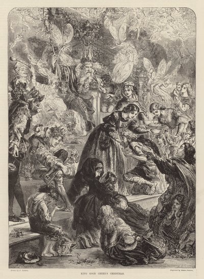 Il Natale del Re Buonumore (incisione) da English School