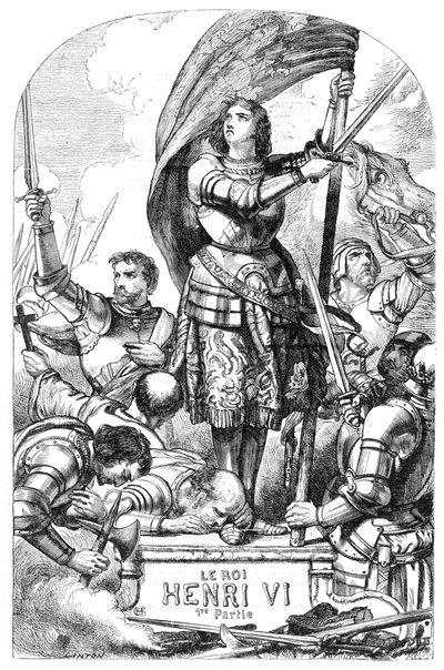 Re Enrico VI - Illustrazione in "Completes de William Shakespeare" 1866 da English School