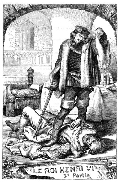 Enrico VI - Terza parte - Illustrazione in "Opere complete di William Shakespeare" 1866 da English School