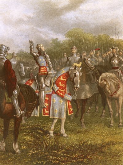 Re Enrico V ad Agincourt da English School