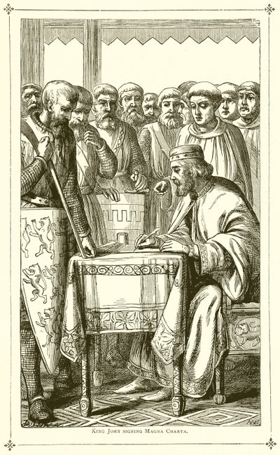 Re Giovanni firma la Magna Carta da English School