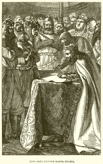 Re Giovanni firma la Magna Charta da English School