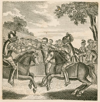 Re Riccardo II che impedisce il duello tra i Duchi di Hereford e Norfolk da English School
