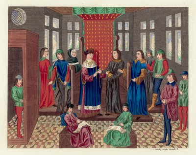 Re Riccardo II rinuncia alla sua corona e stato da English School
