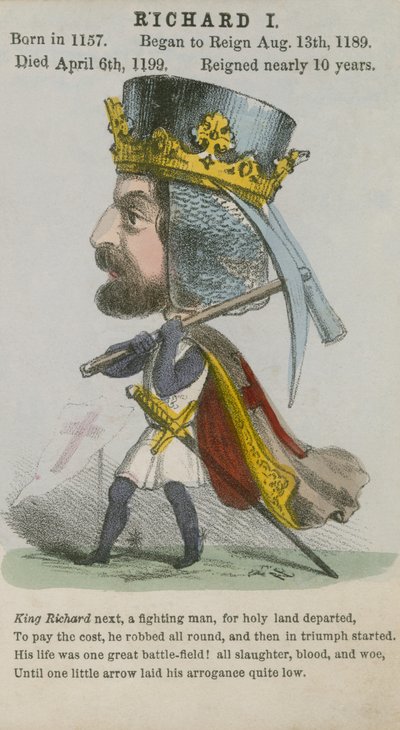 Re Riccardo I (acquatinta) da English School