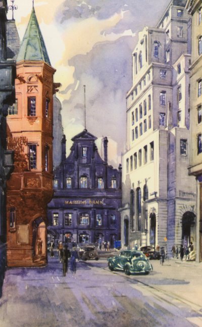 King Street, Manchester, il centro finanziario della città da English School