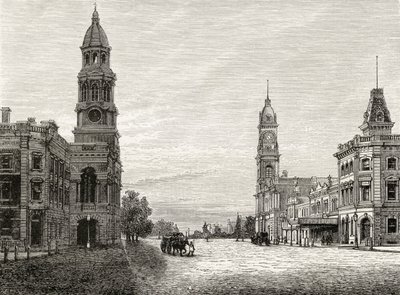 King William Street, Adelaide, c.1880, da 