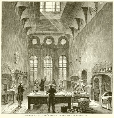Cucina del Palazzo di St. James, nel Tempo di Giorgio III da English School