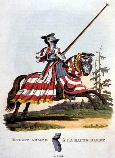 Cavaliere armato a la Haute Barde da English School