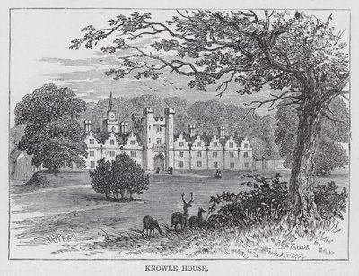 Casa Knowle (incisione) da English School