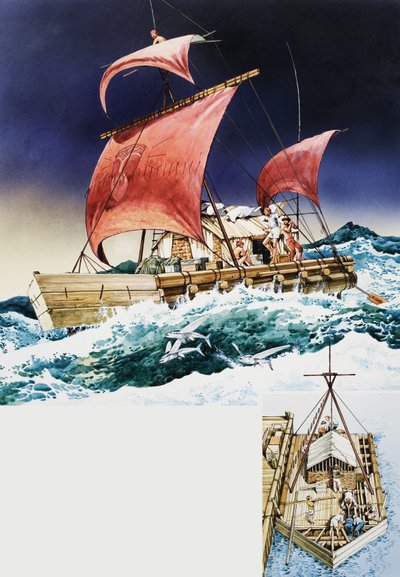 Kon-Tiki nel suo viaggio epico da English School
